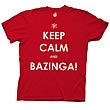 Big Bang Theory Keep Calm and Bazinga Red T-Shirt